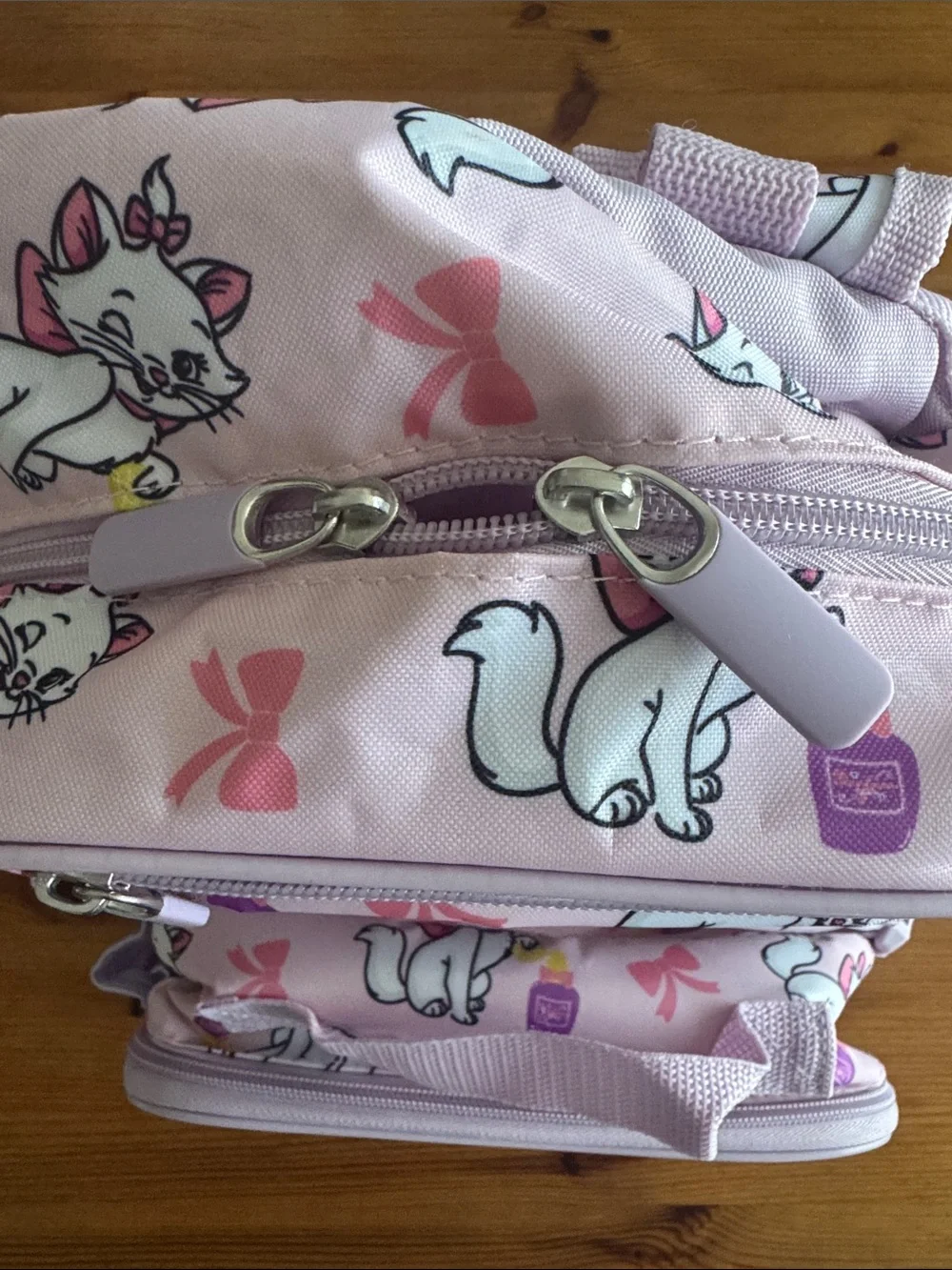 Disney Pink Aristocats “Marie” Kids Backpack with Matching Lunch Box Bag